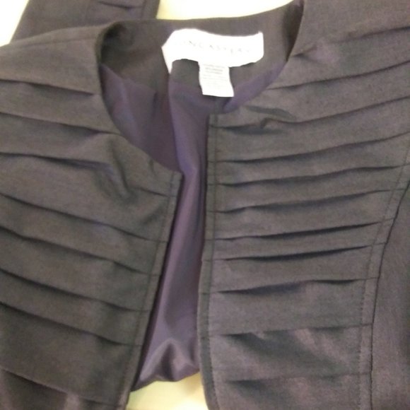 NWT Doncaster dark gray pleated jacket - size 4 - Picture 8 of 8